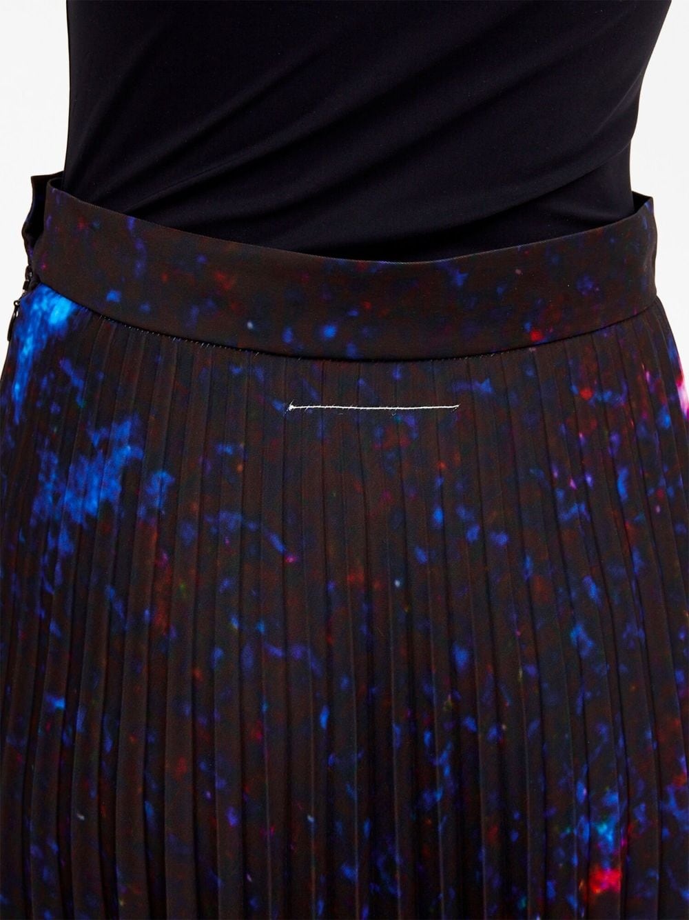 abstract-print pleated skirt - 6