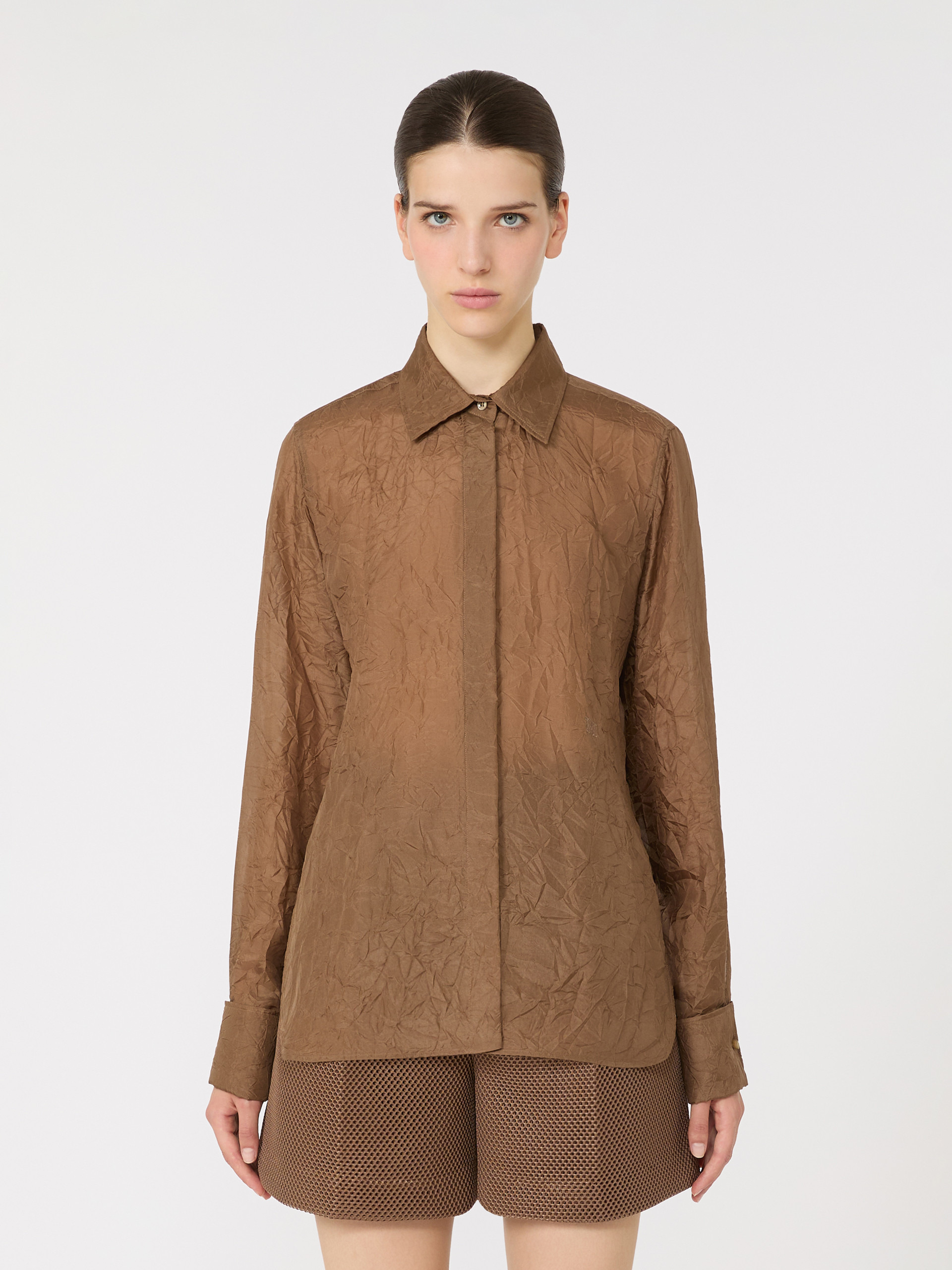 ELOISA Silk canvas shirt - 3