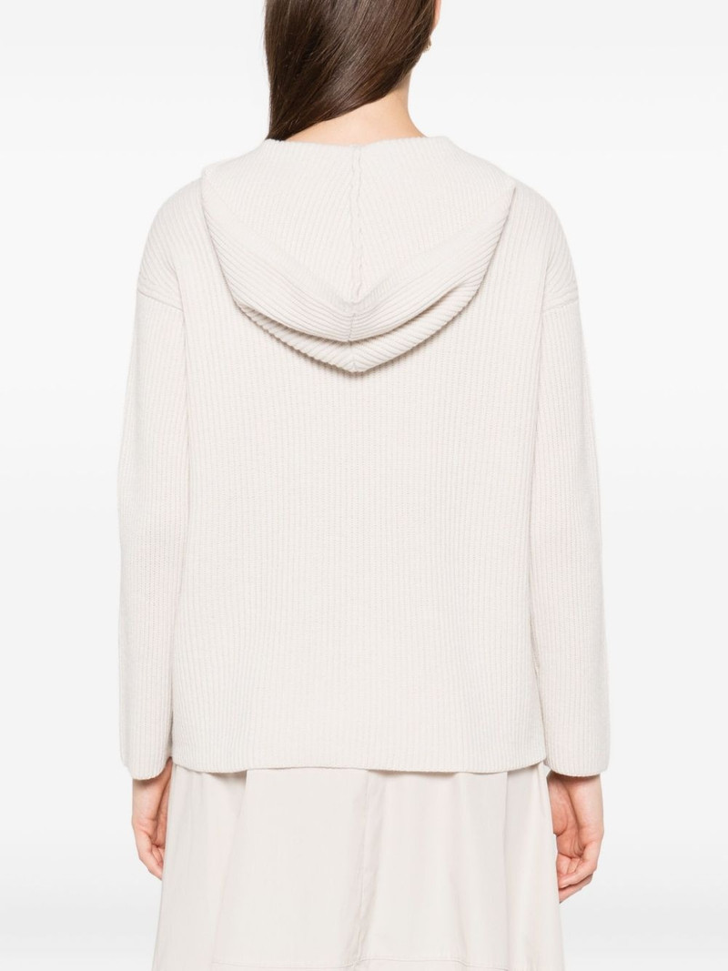 ribbed hooded jumper 4