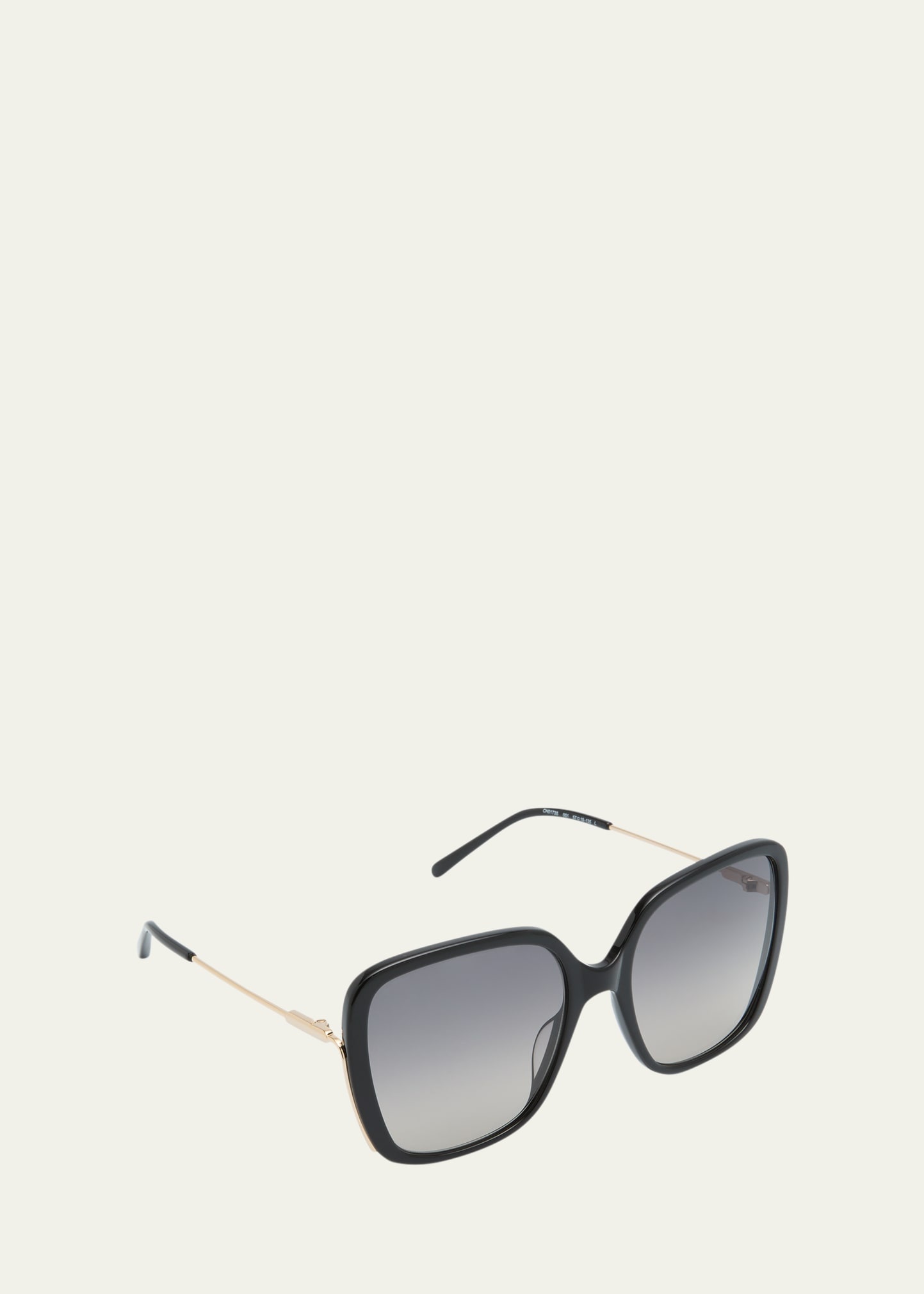 Square Acetate and Metal Sunglasses - 2