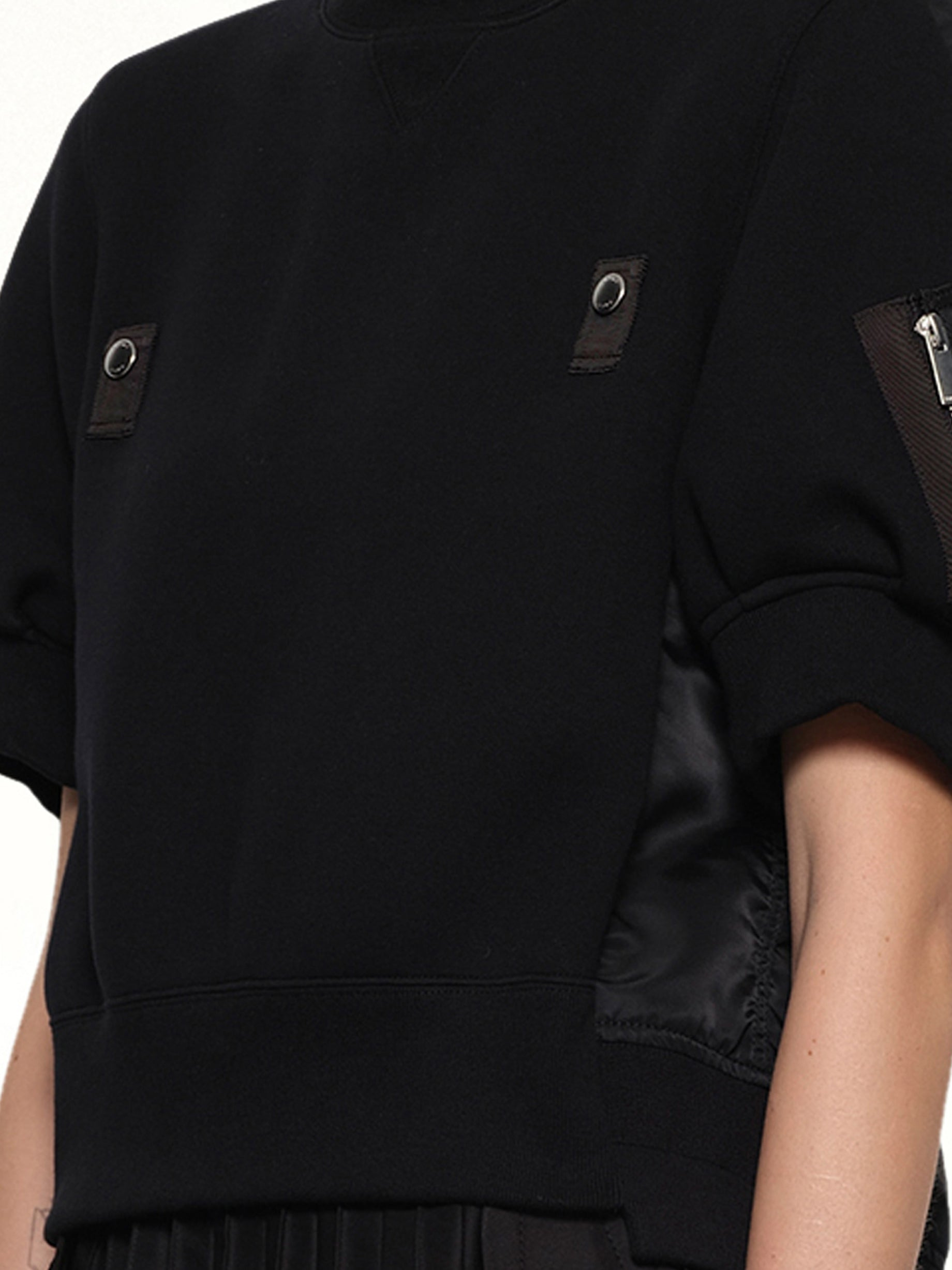 Sponge x Nylon Twill Pullover in Black - 3