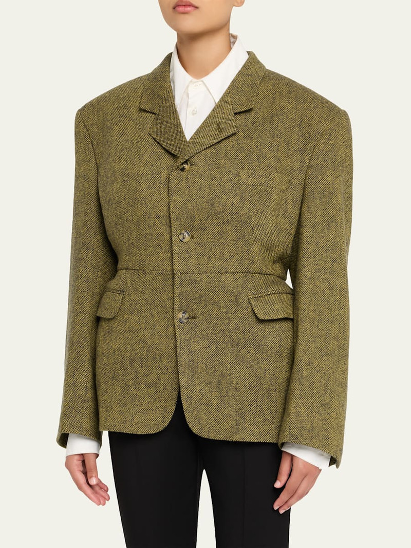 HODAKOVA Exaggerated Shoulder Blazer outlook