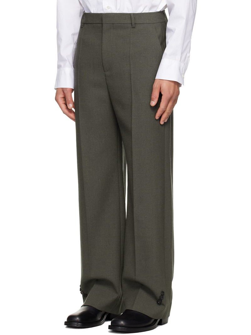Jean Paul Gaultier Taupe 'The Button-Hole' Trousers outlook