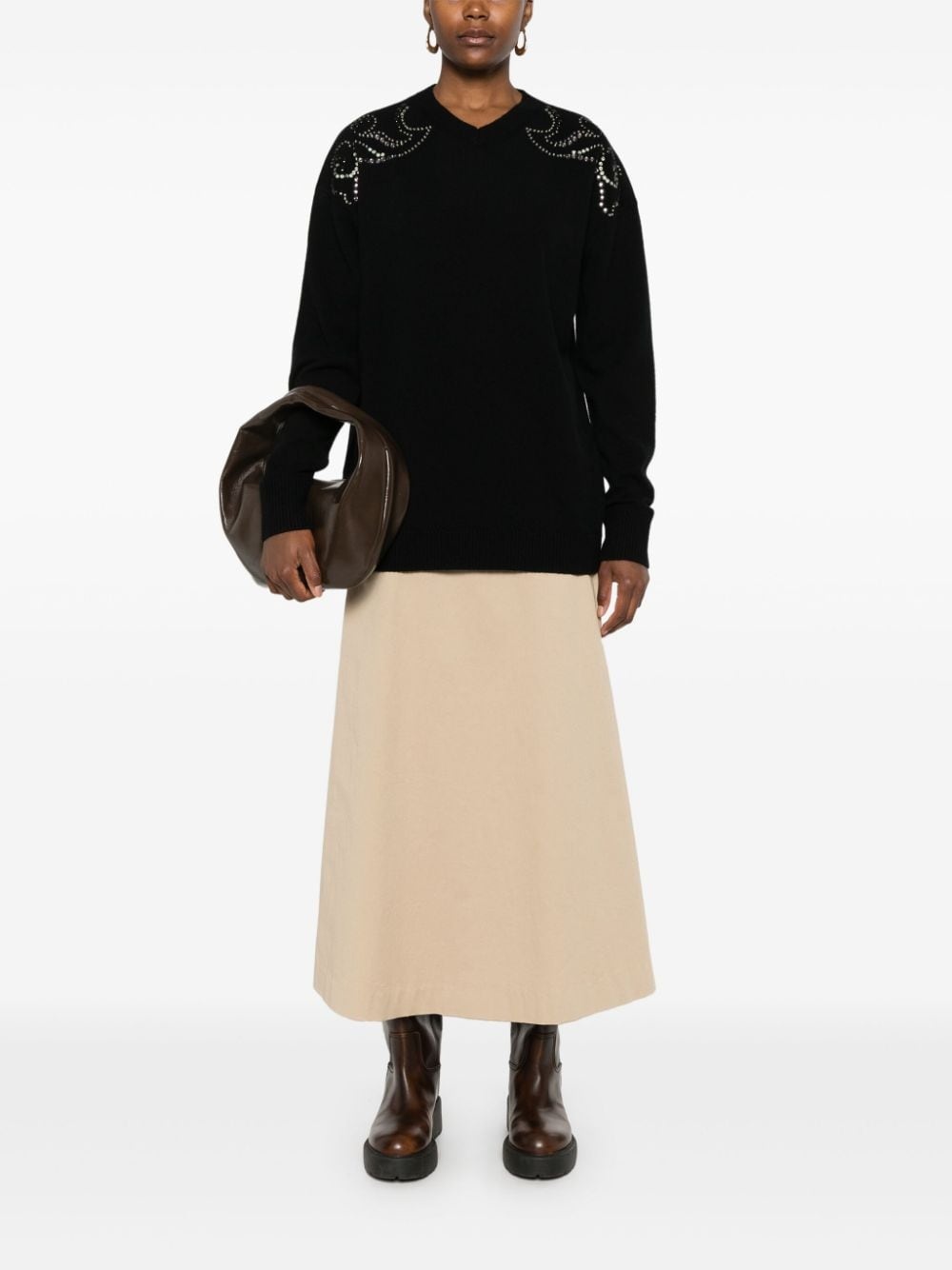 Embellished Statements sweater - 2