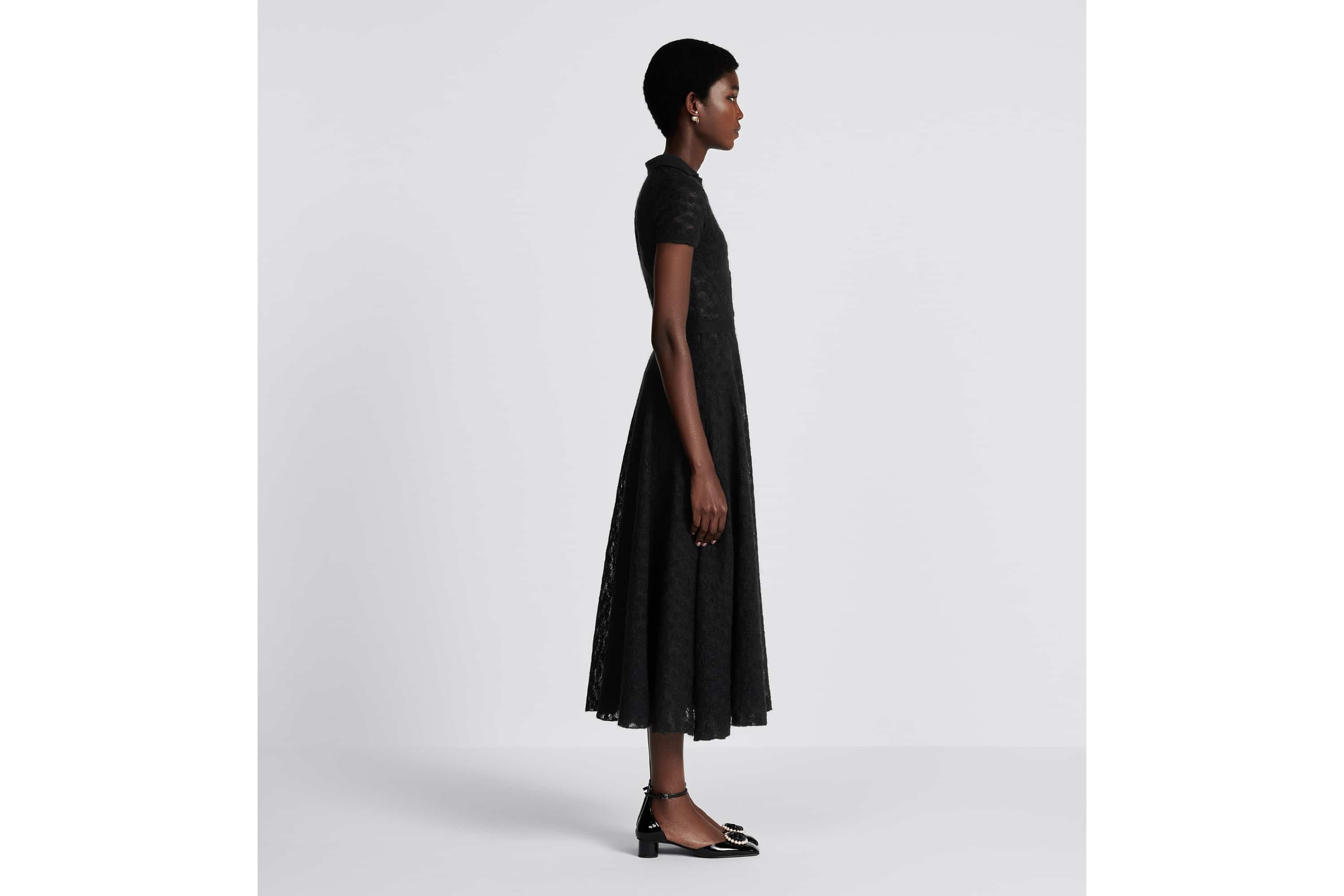 Mid-Length Flared Shirt Dress - 5