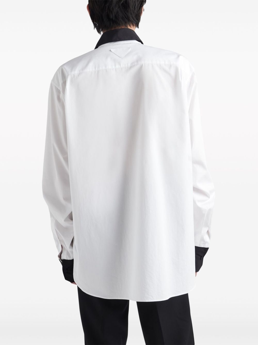 contrast-trim cotton shirt - 4
