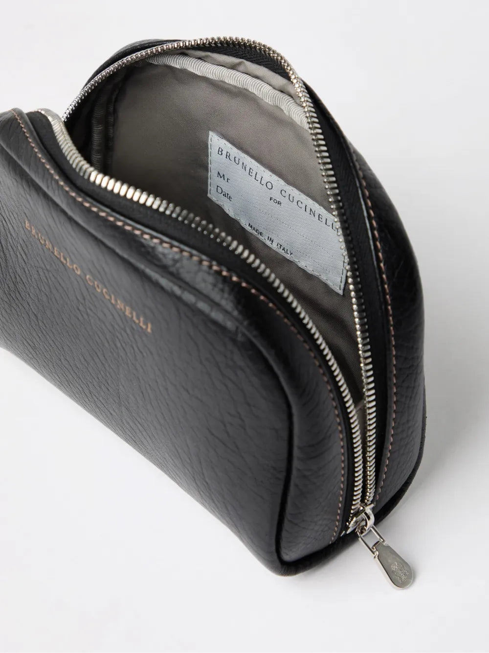 Brunello Cucinelli Men Leather Toiletry Bag - 3