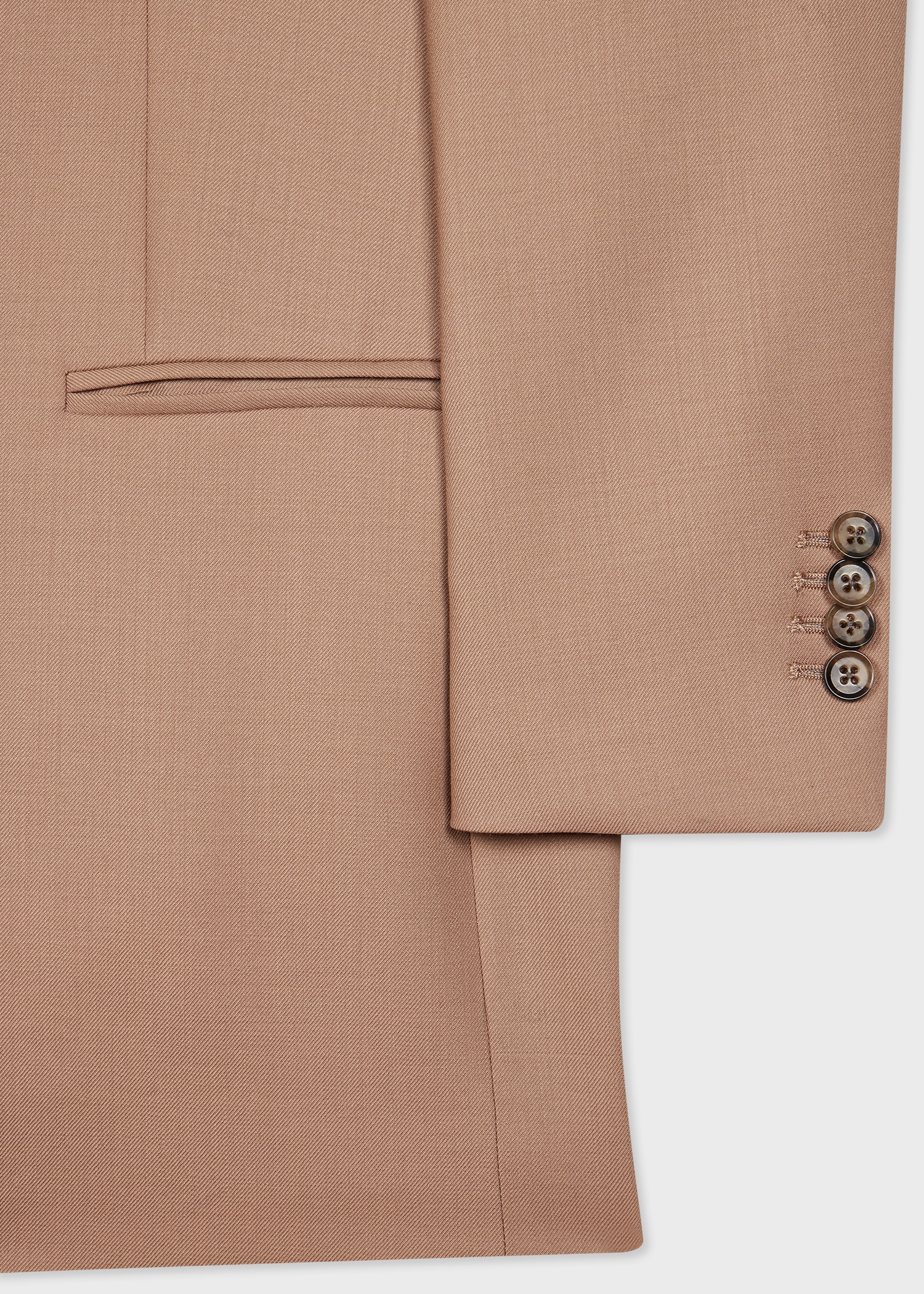 A Suit To Travel In - Women's Taupe Wool Travel Blazer - 3