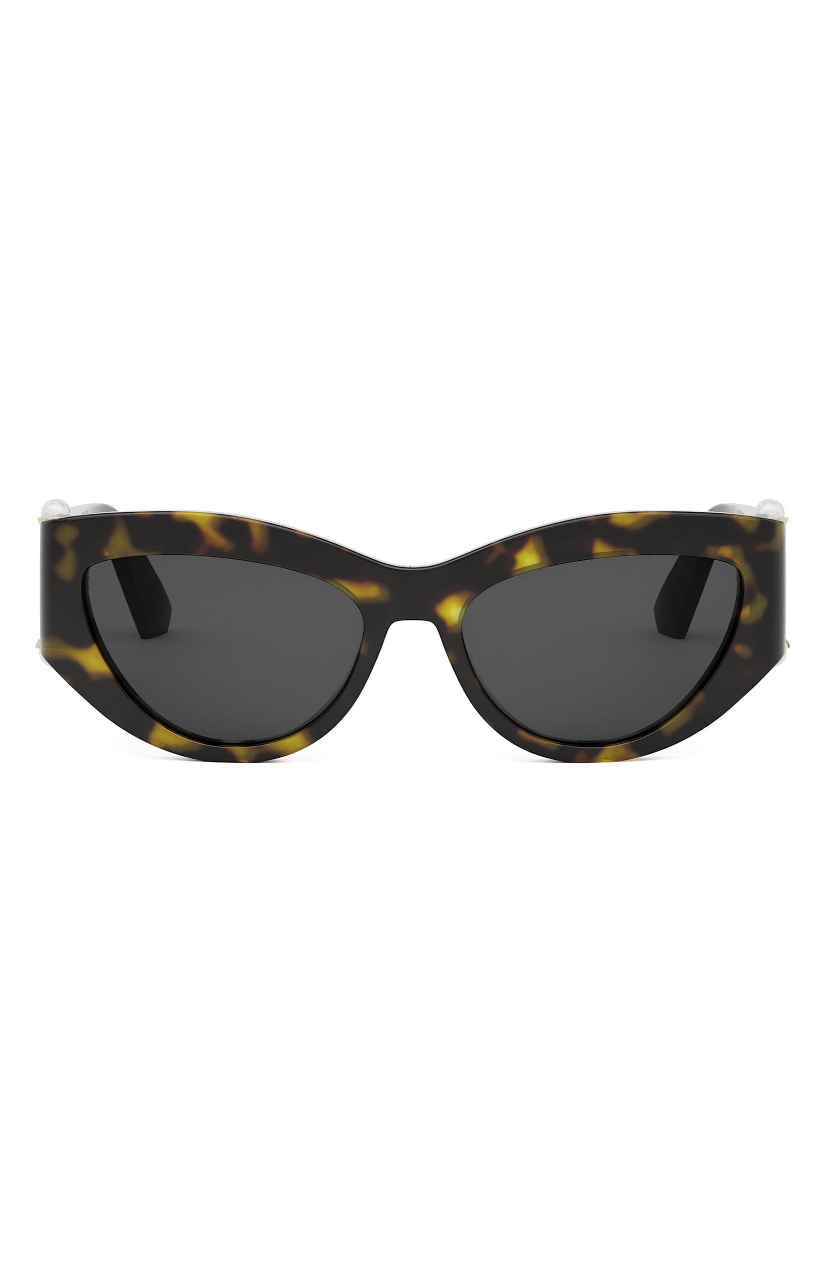 'DiorTribales B1I 55mm Cat Eye Sunglasses in Dark Havana /Smoke at Nordstrom - 1