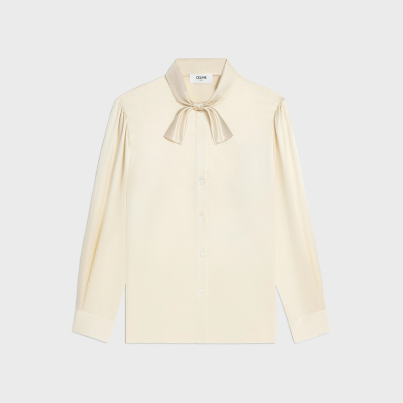 lavaliere blouse in silk satin 1