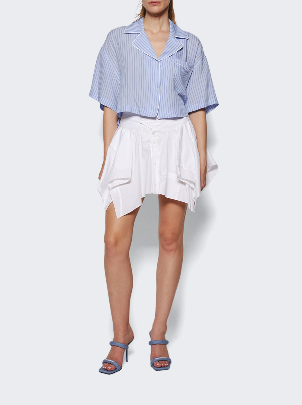 Cut Off Skirt White - 5