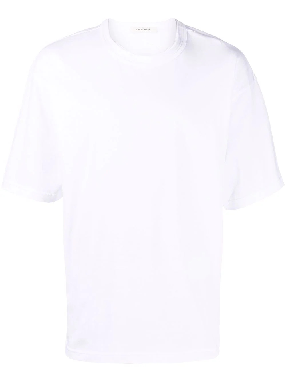 logo-plaque round-neck T-shirt - 1