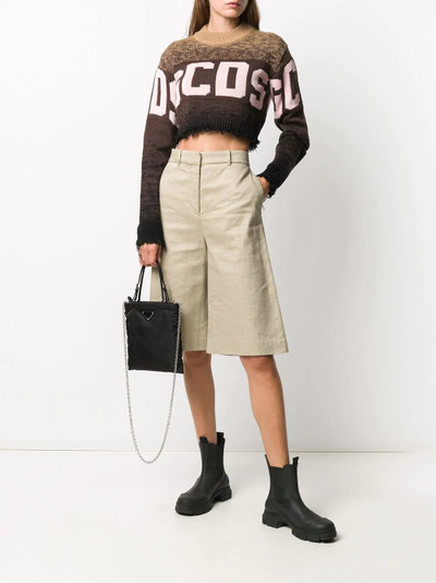 GCDS cropped logo jumper outlook