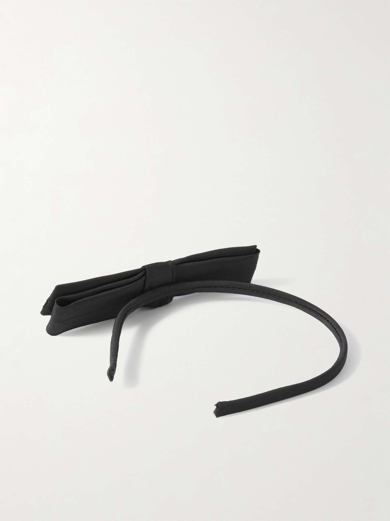 Embellished silk-faille headband Black - 2