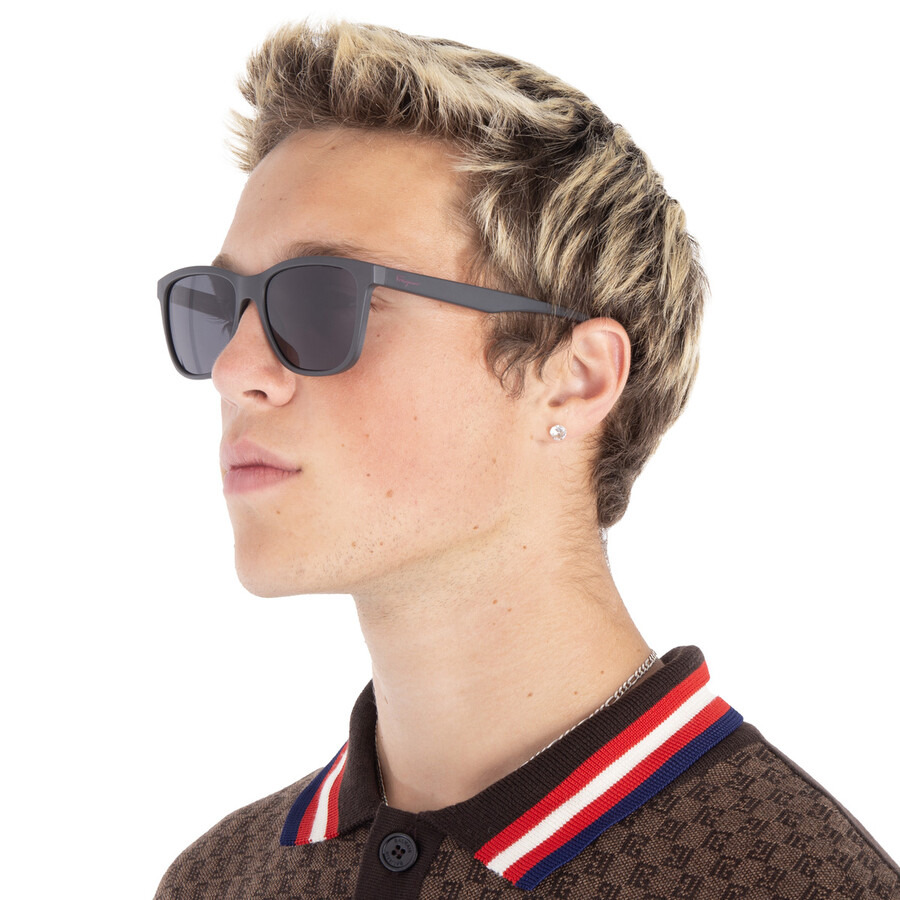 Salvatore Ferragamo Dark Grey Rectangular Men's Sunglasses SF998S 038 57 - 2