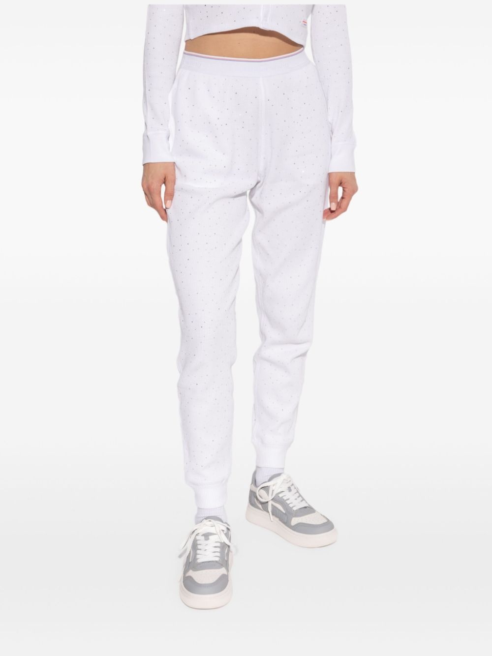 crystal-embellished track pants - 3