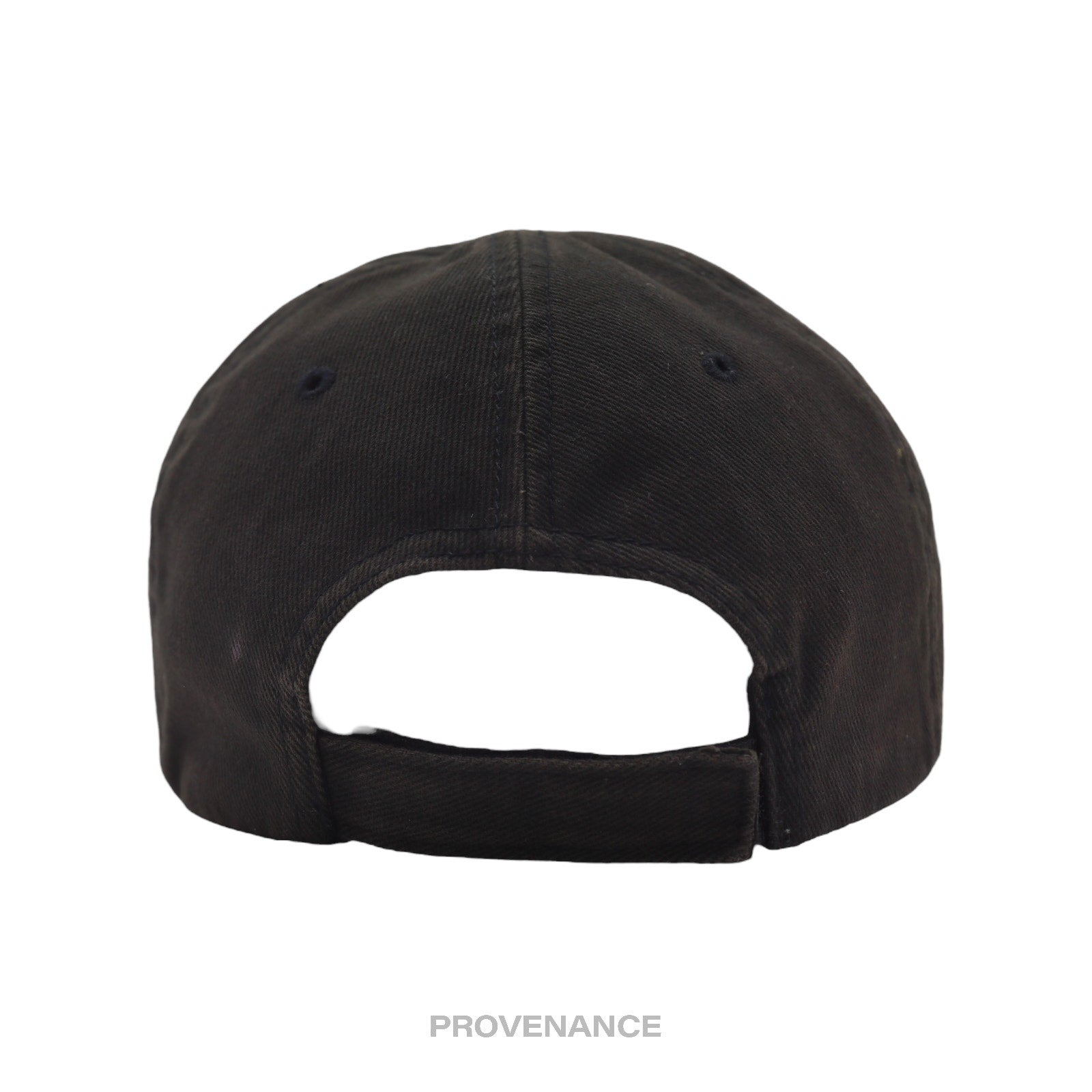 Balenciaga Embroidered Logo Cap - Washed Black - 6