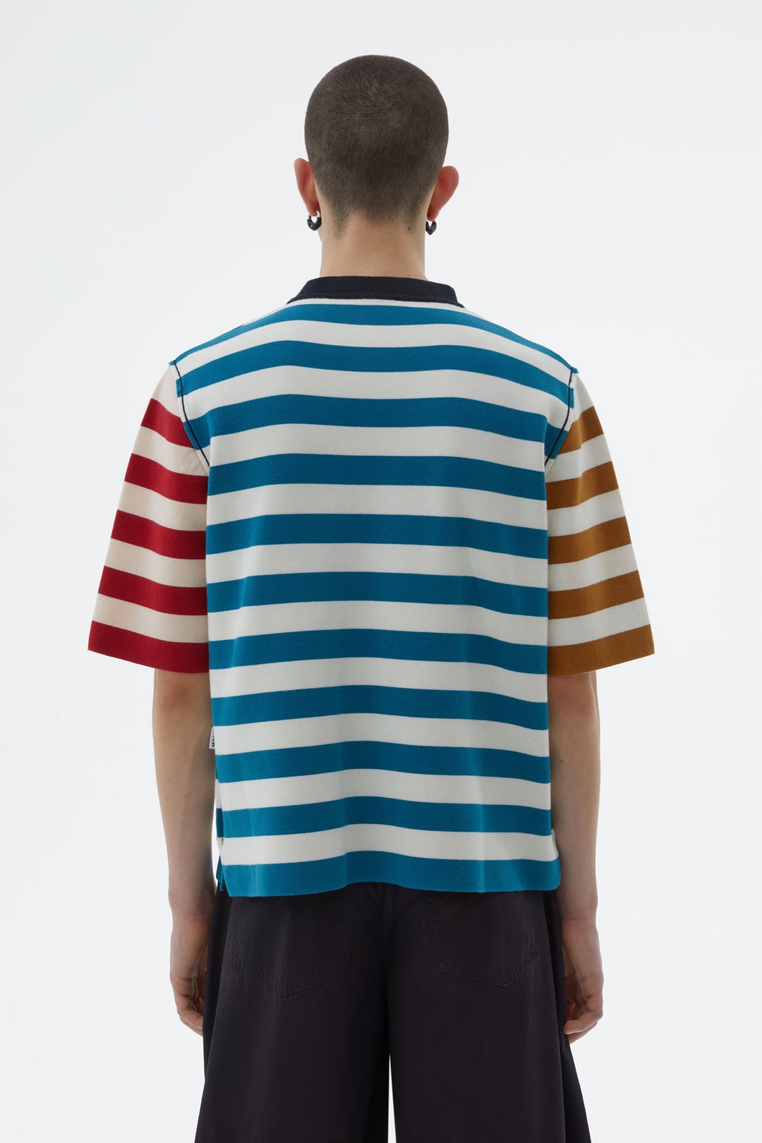 STRIPED KNIT T-SHIRT - 4