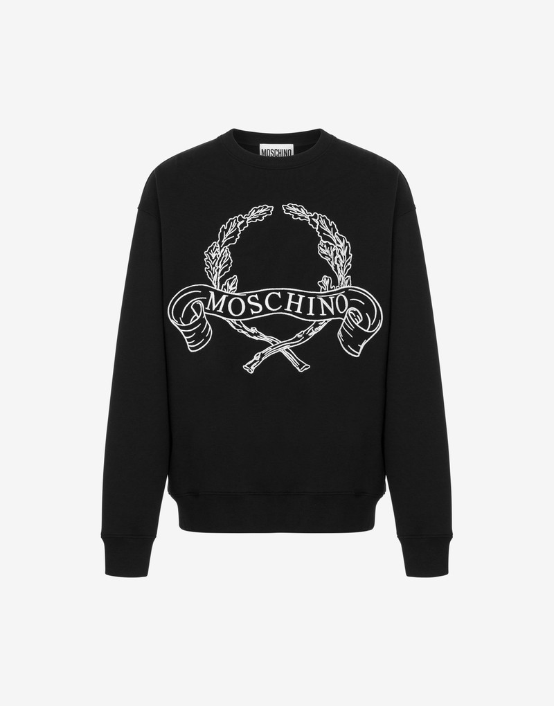 SWEATSHIRT LAUREL CROWN EMBROIDERY - 1