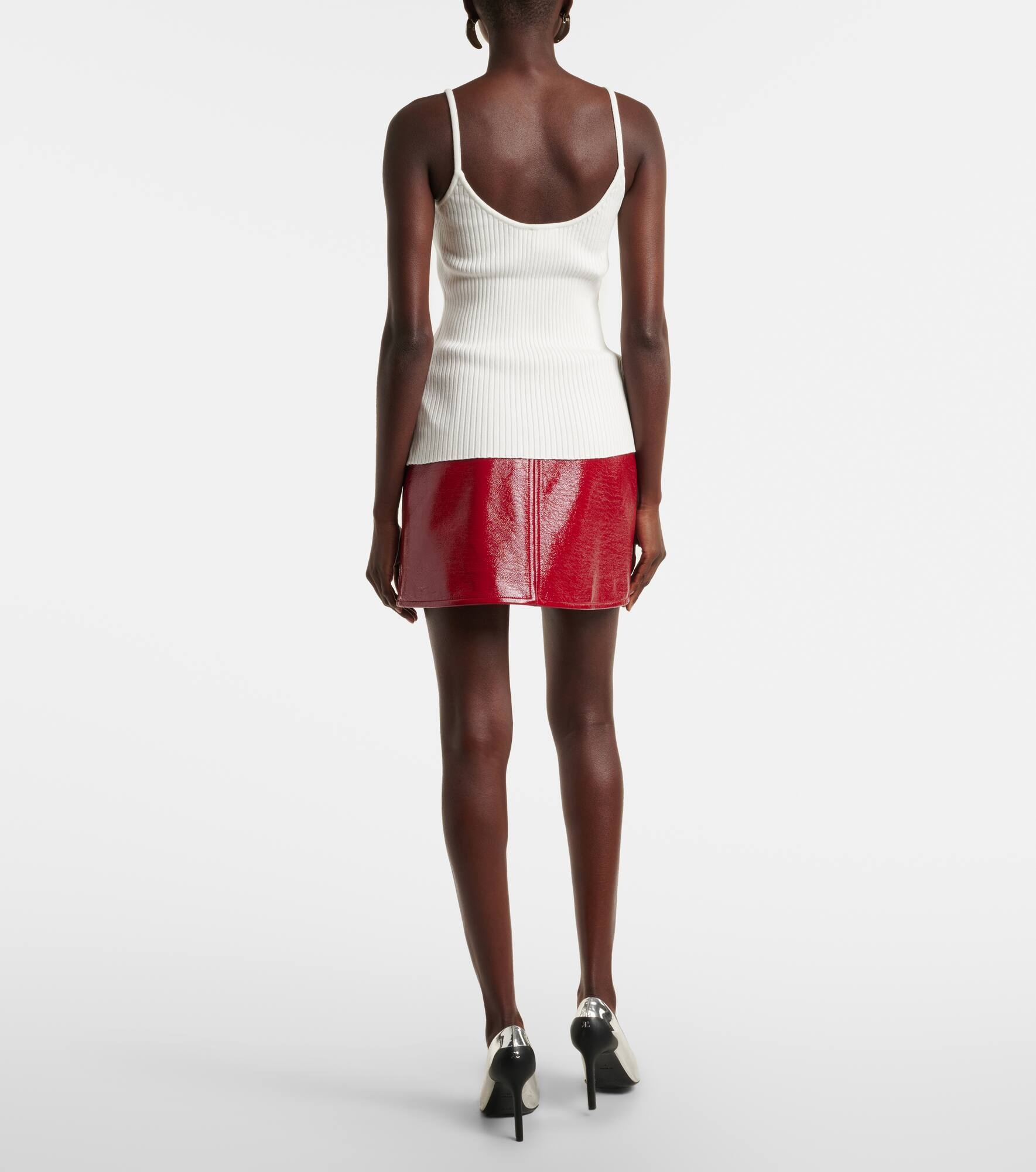 Reedition ribbed-knit top - 3