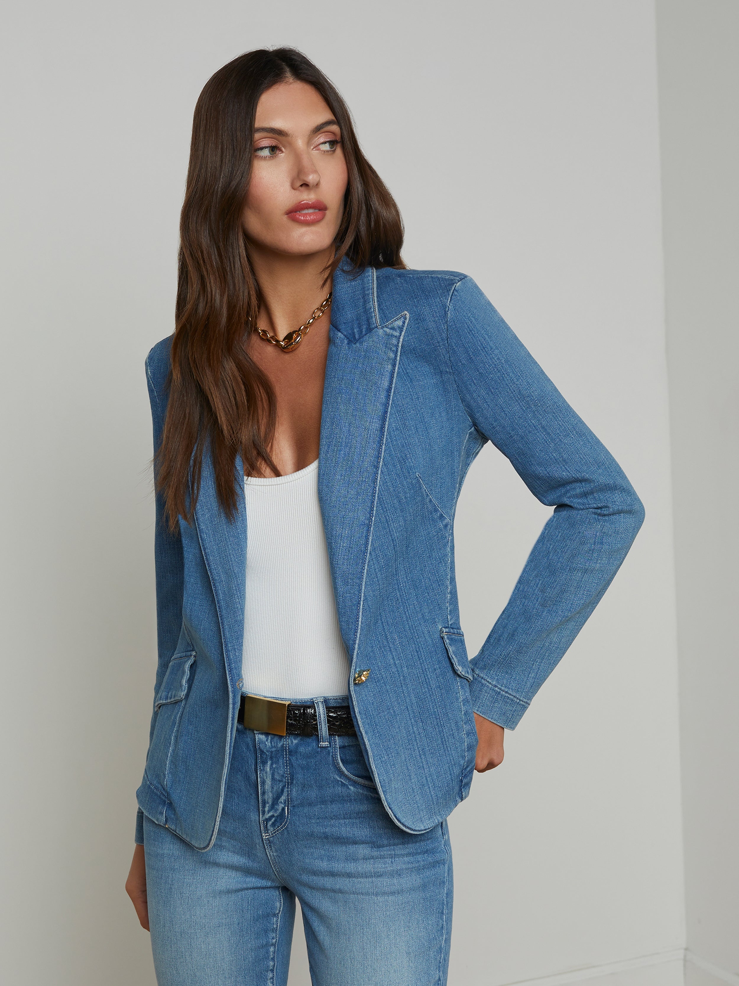 Baldwin Denim Blazer - 4