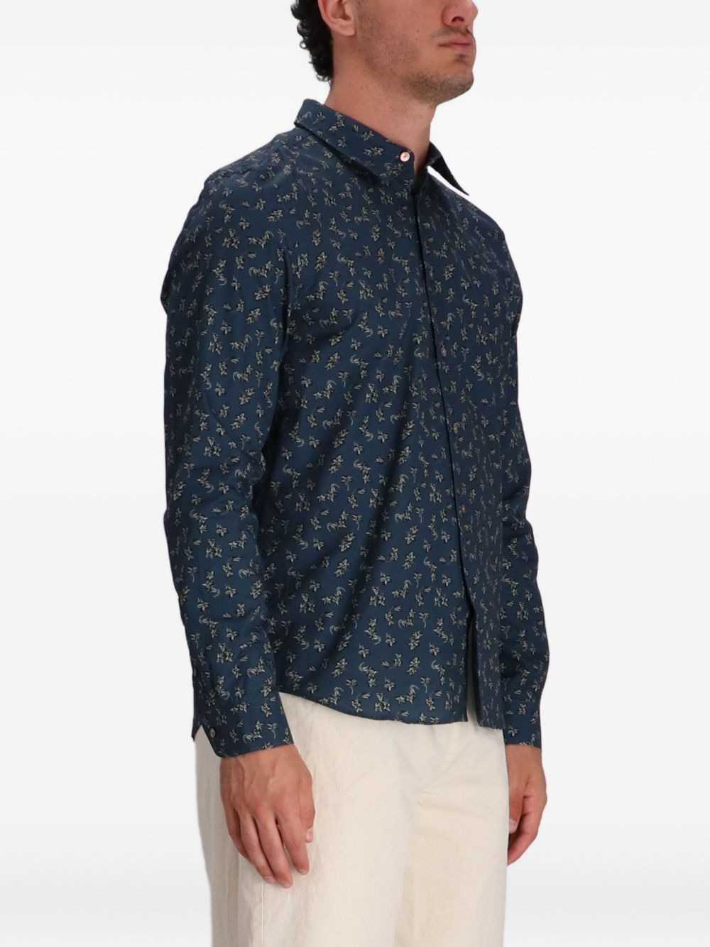 all-over print cotton shirt - 2