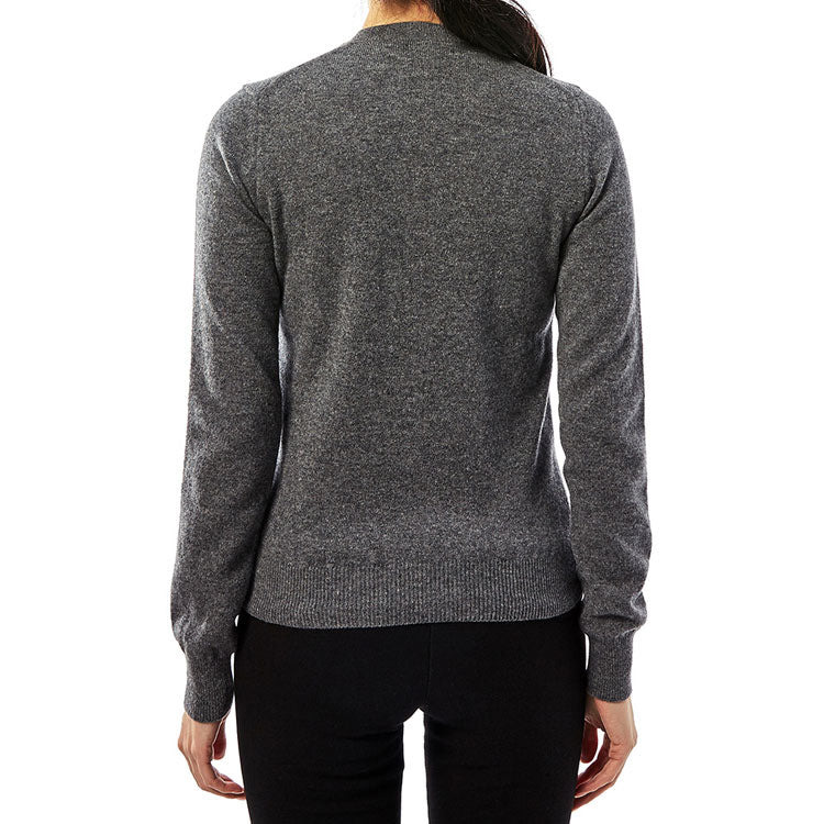 (WMNS) COMME des GARCONS PLAY Cardigan Red Emblem 'Grey' AZ-N007-051-3 - 4