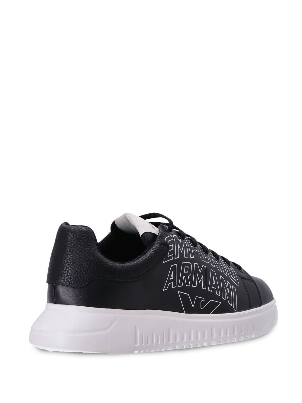 logo-print low-top sneakers - 3