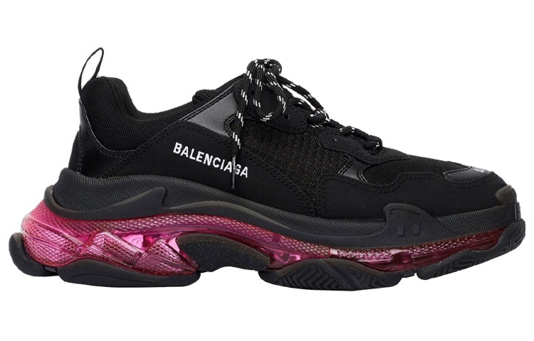Balenciaga Triple S Sneaker 'Clear Sole - Black Pink Neon' 541624W2FR11053 - 2