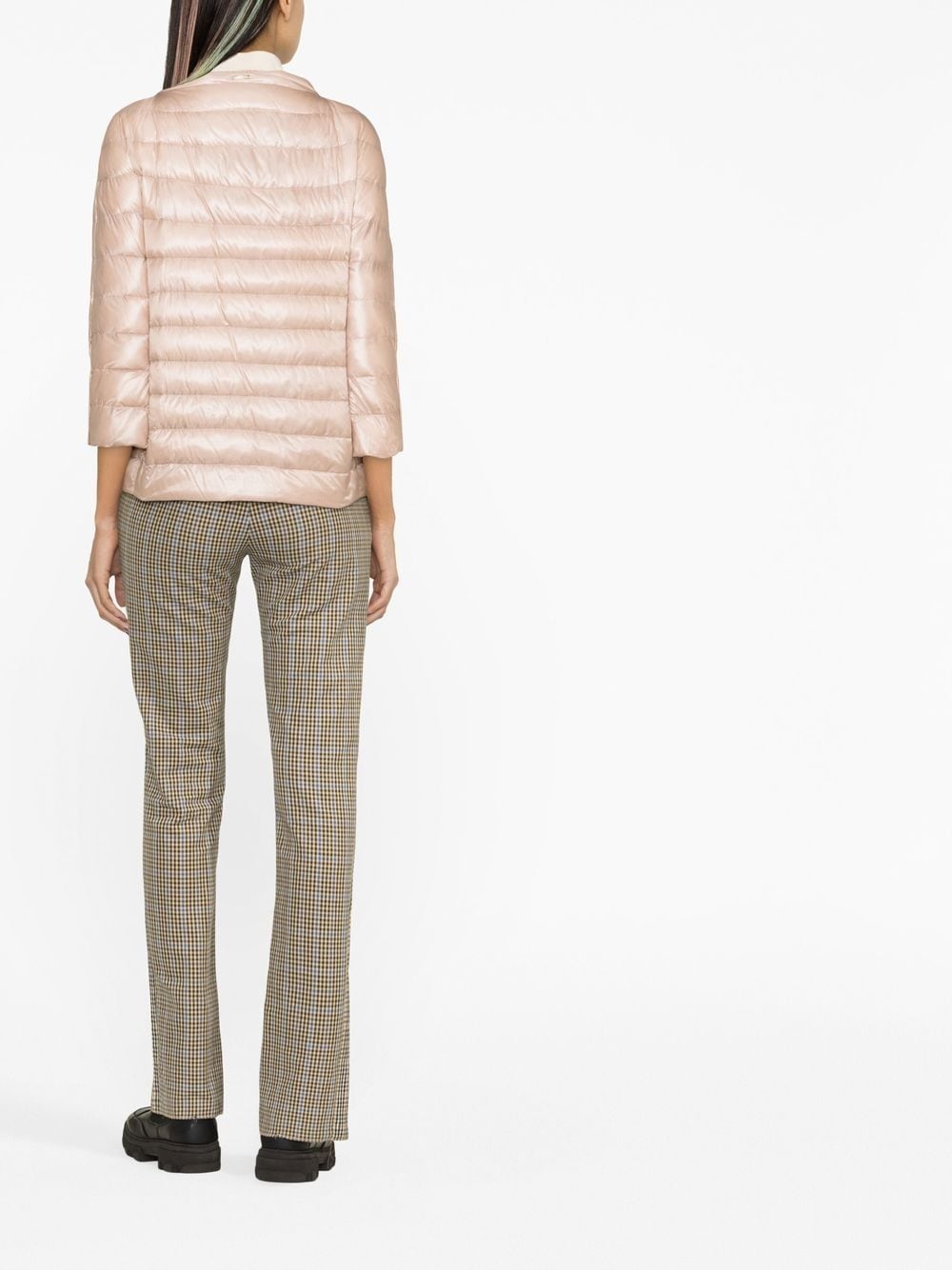 mock-neck quilted puffer jacket - 4