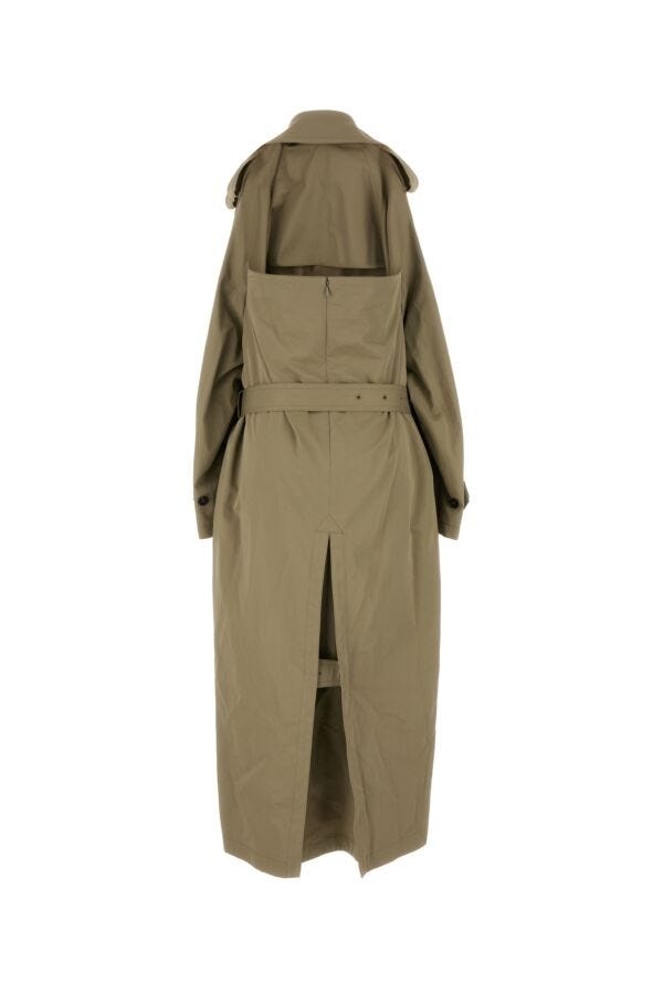 BALENCIAGA Balenciaga Women Cappuccino Cotton Trench