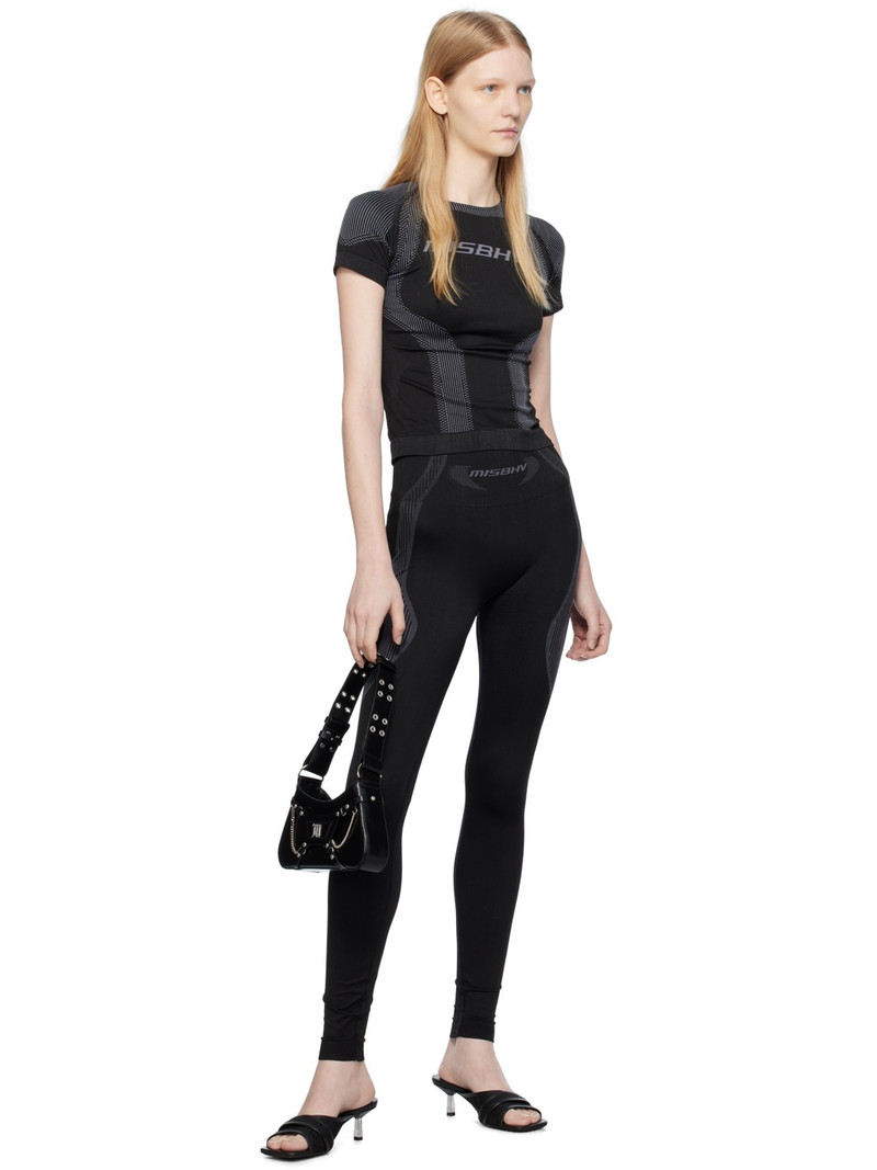 MISBHV Black Jacquard Sport Top outlook