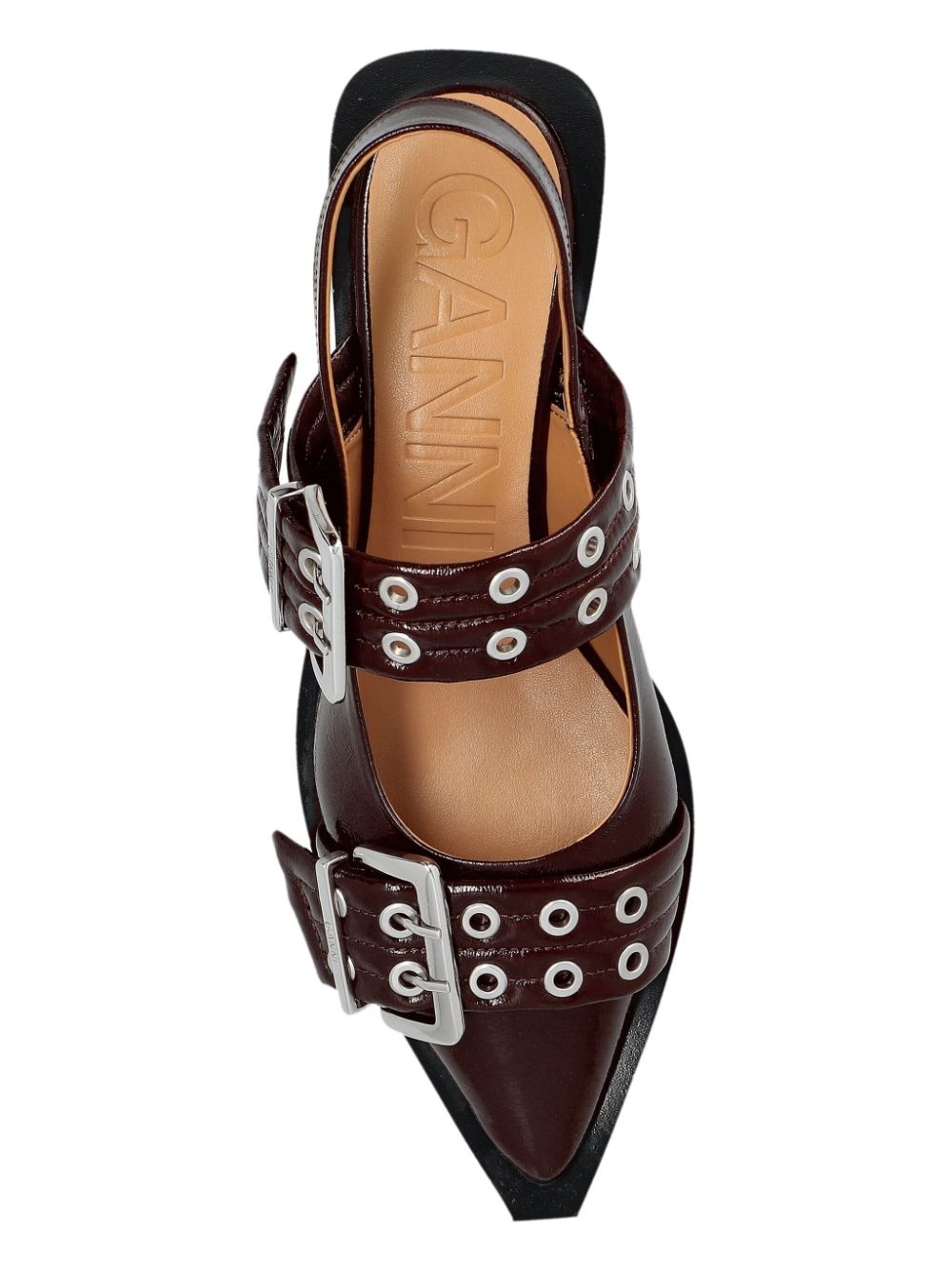 buckle ballerina shoes - 6