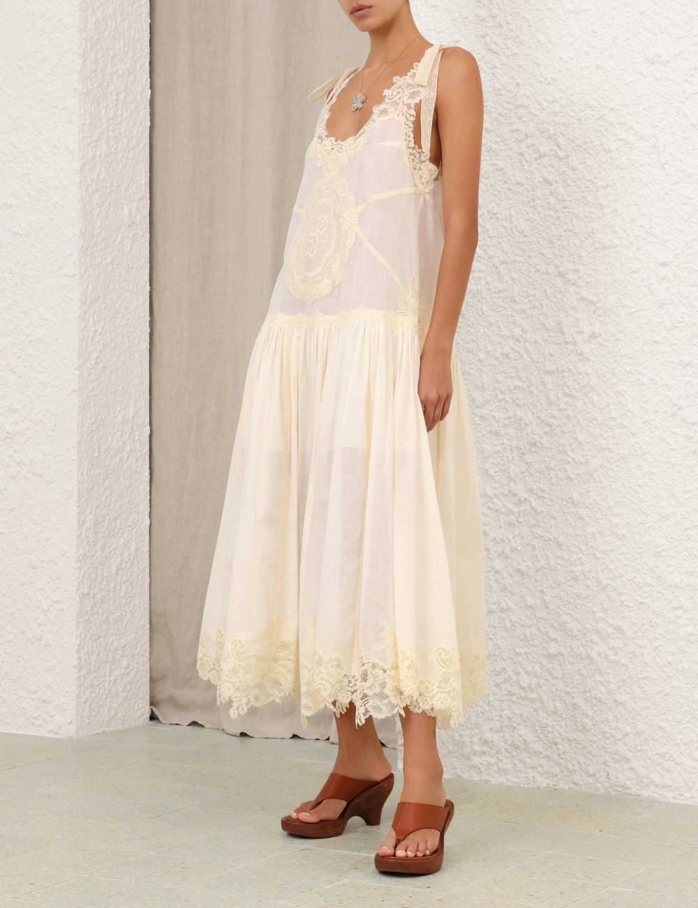 CASCADIAN LACE MIDI DRESS - 3