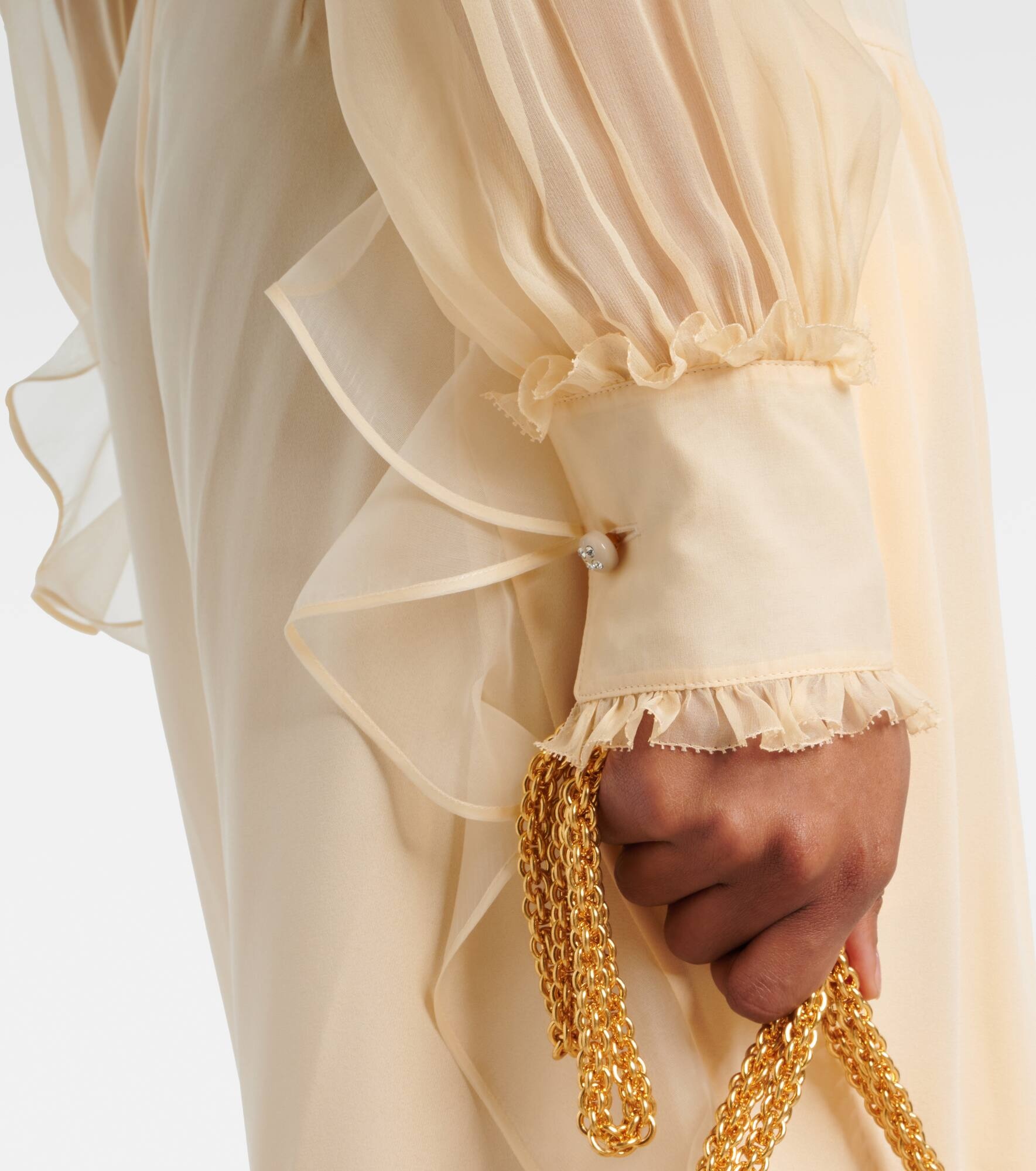 Silk chiffon blouse - 5