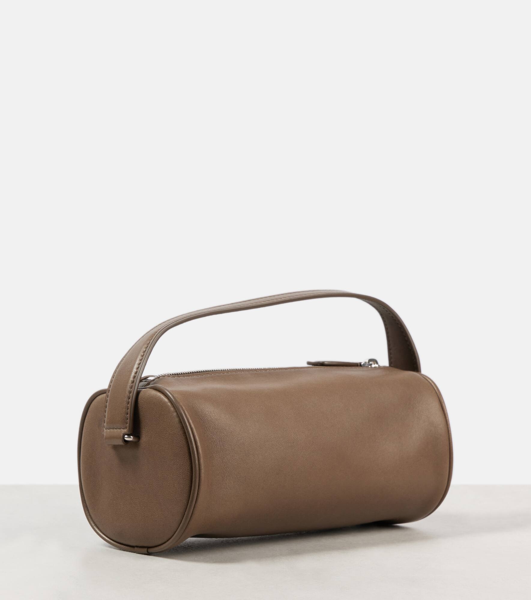 Round '90s leather shoulder bag - 4