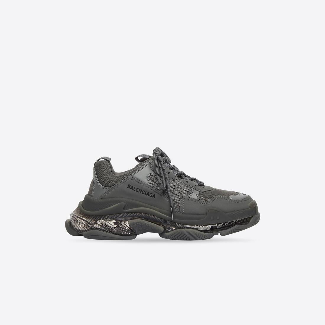 Women's Triple S Clear Sole Sneaker in Grey - 1