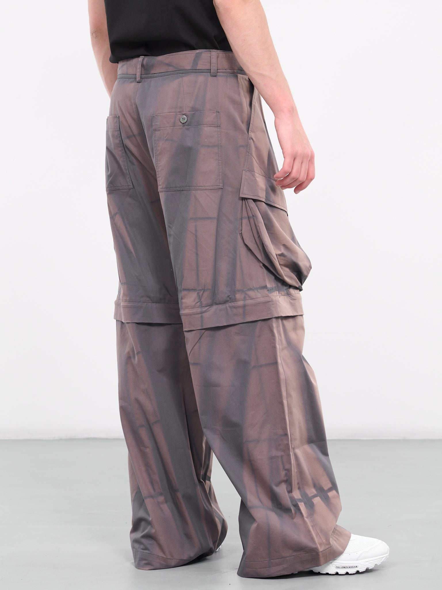 Sun-Bleached Detachable Cargo Trousers - 5