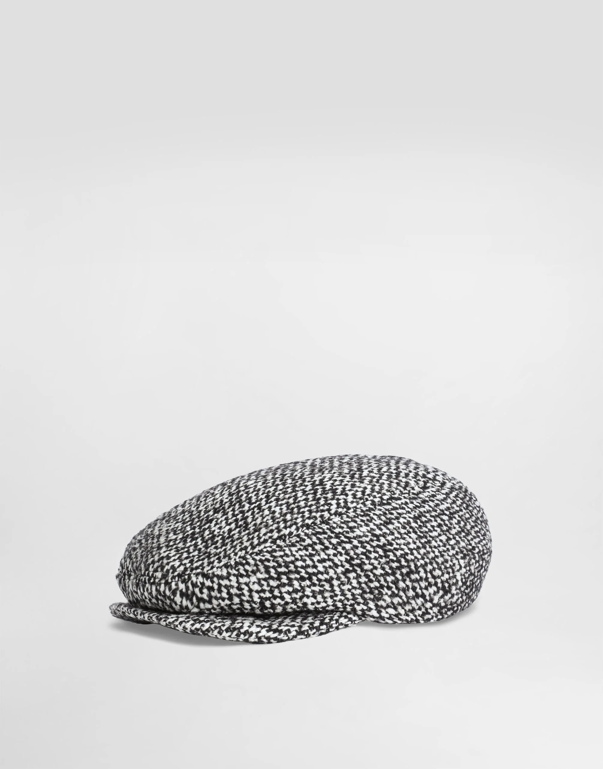 Wool blend dotted flat cap - 1