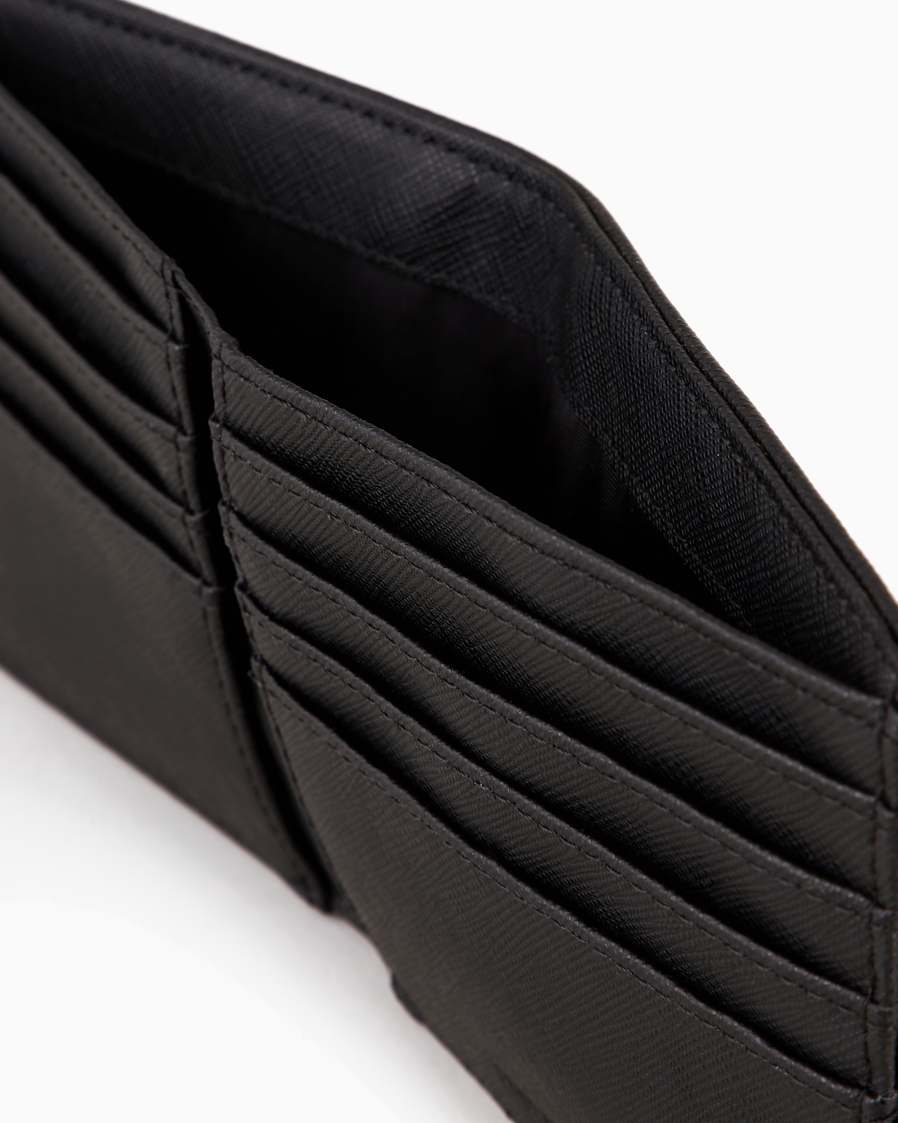 ASV REGENERATED SAFFIANO LEATHER WALLET WITH EAGLE PLATE - 4
