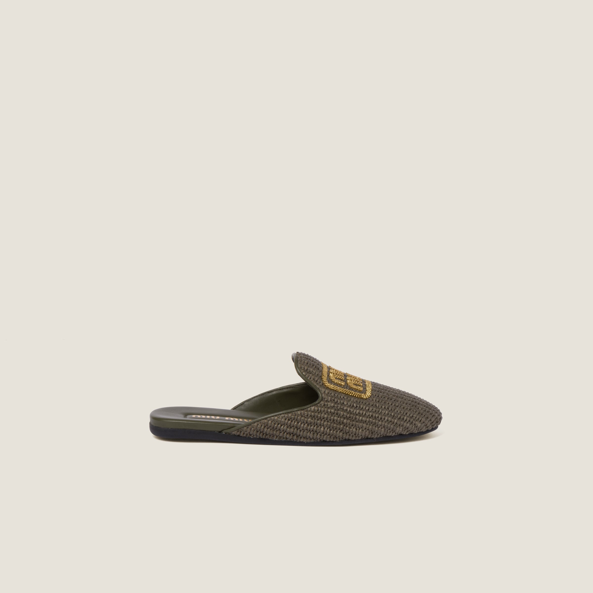 Raffia-effect slippers - 2