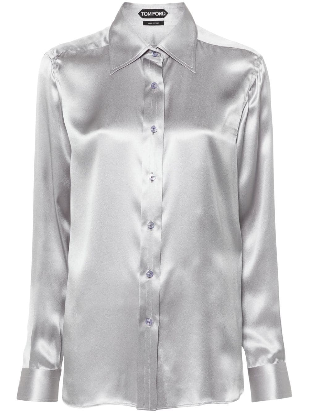 charmeuse silk shirt - 1