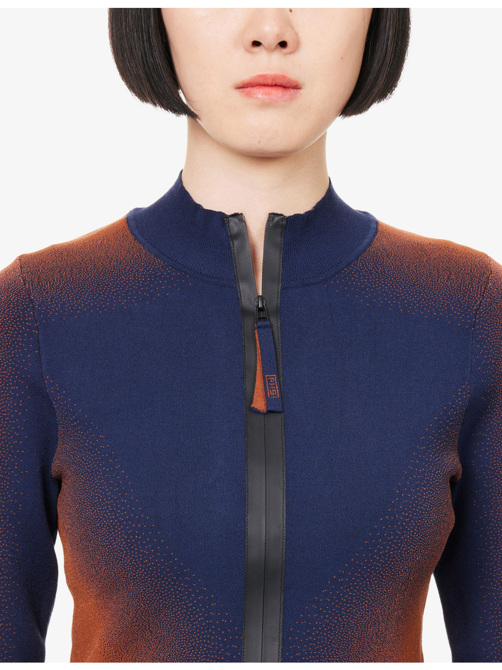 Heat Tech Graphic-Pattern Knit Jacket - 5