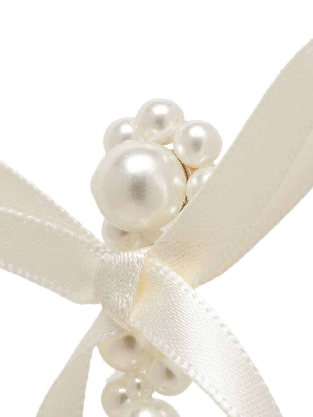 Simone Rocha Women Bow Ribbon Drip Earrings - 3