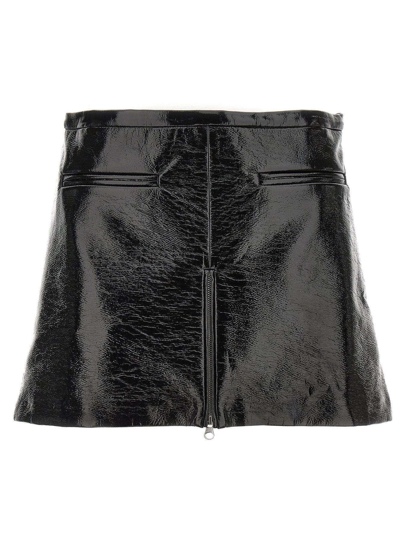 スカート COURREGES 'Heritage Viny Mini' skirt Black 324CJU194VY0014 courrèges Heritage Viny Mini Skirts Black | wananluxury
