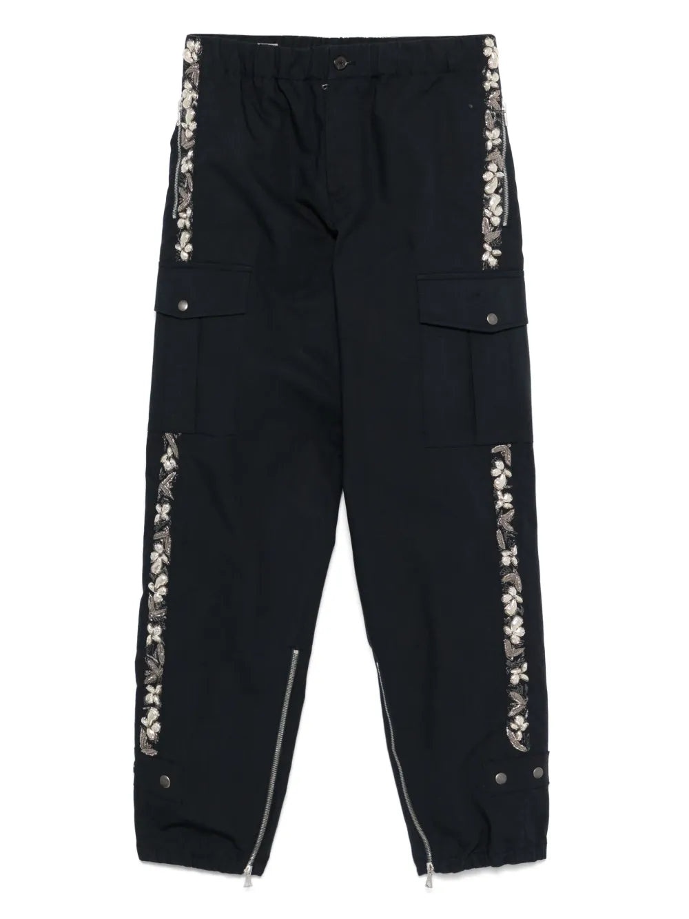 Dries Van Noten Men Pebb Gd Emb 1146 M.W.Pants Nav - 1
