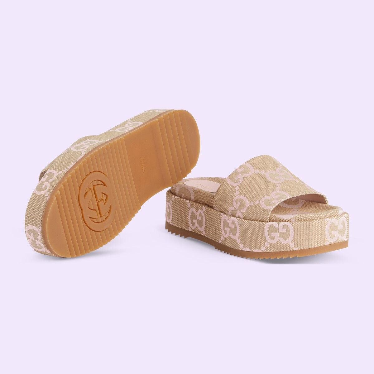 Women's platform slide sandal - 6