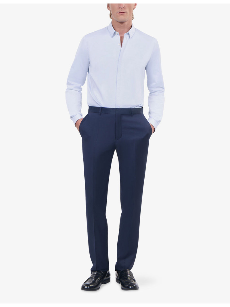 The Kooples Classic-fit spread-collar cotton-poplin shirt outlook