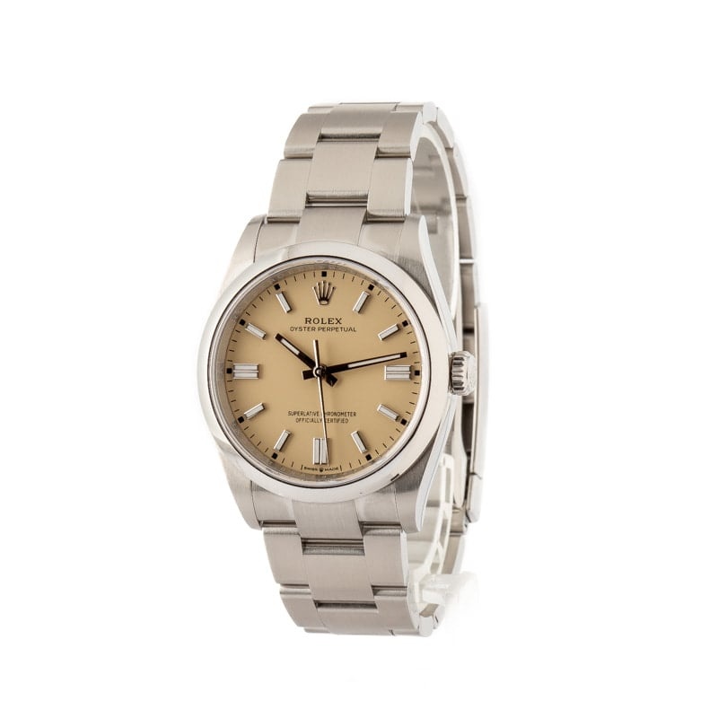 Rolex Oyster Perpetual 36 Ref 126000 Beige Dial - 2