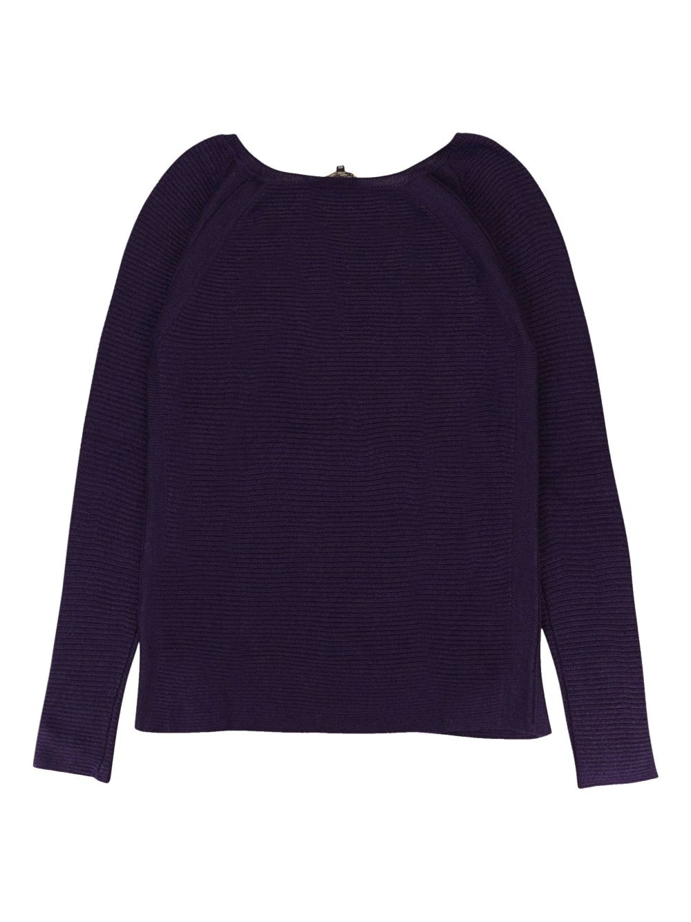scoop-neck cashmere sweater - 2